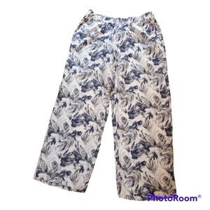 NWT* Lane Bryant* Linen Blend* Wide Leg* Elastic Waist* Pants* Sz 14/16